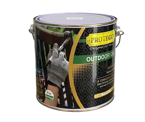Outdoor Oil in Natural and Colours Protego Woodcare Product